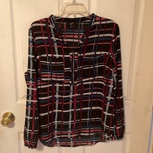 Ladies multi-color top by Grus. Size Large